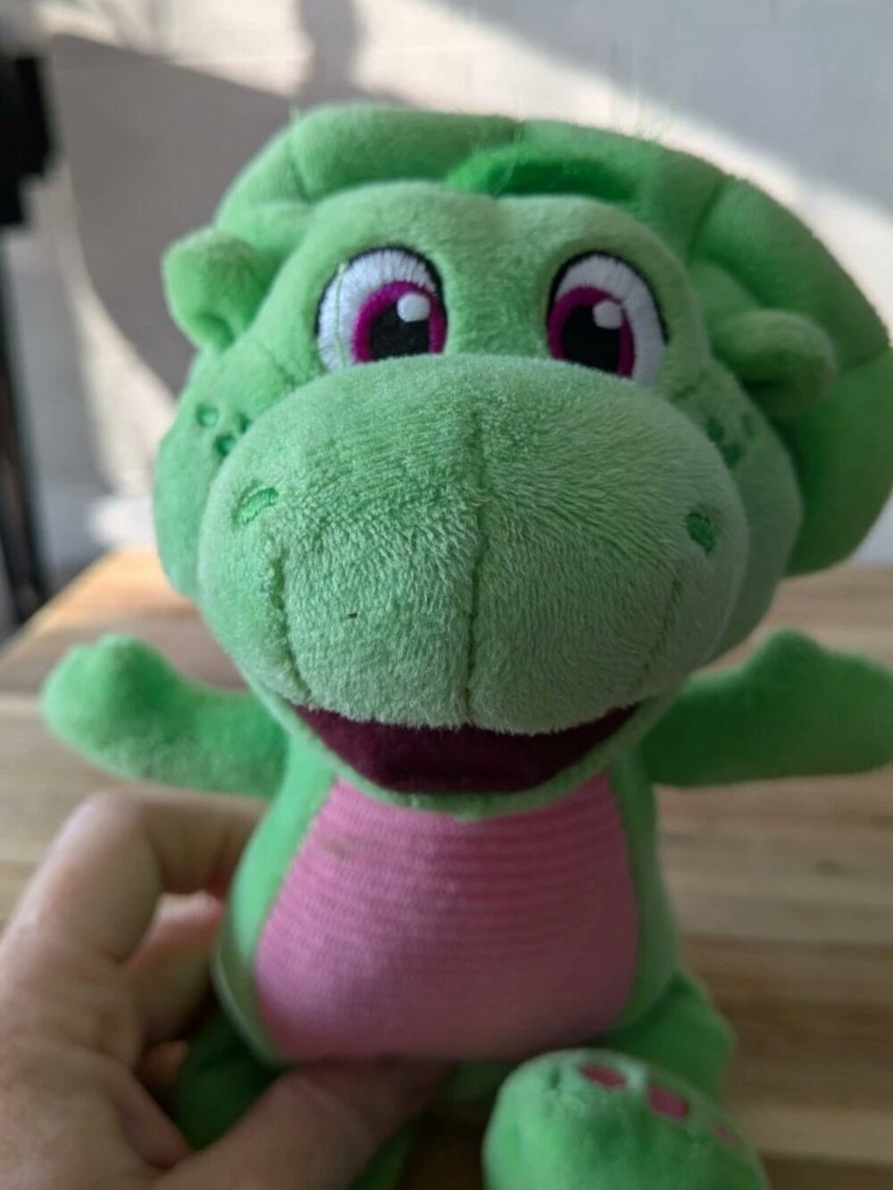 Fisher Price Barney's World Baby Bop Plush Stuffed Dinosaur Animal Kids Toy